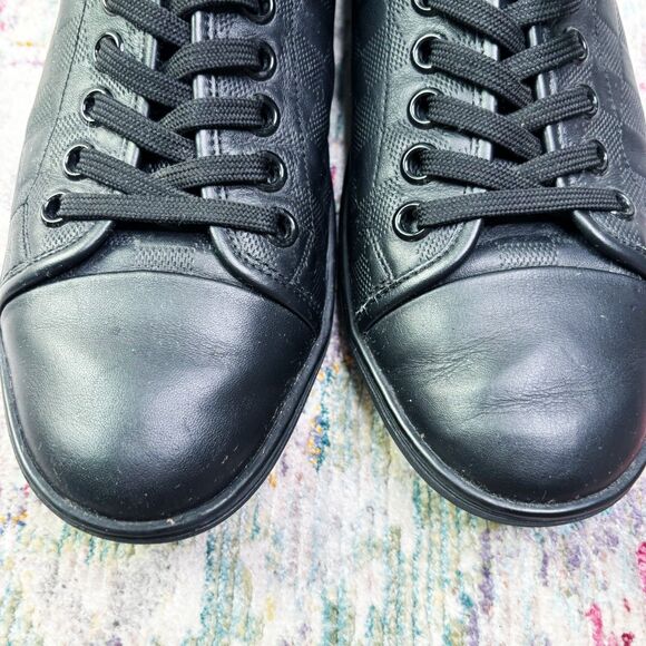 Louis Vuitton Black Leather Low Top - Picture 11 of 11